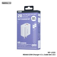 Bộ dây sạc + củ chính hãng 20w Remax U120 ( full vat )