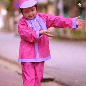 Áo mưa Bộ vải Nhựa TRẺ EM ( size 1-5, mỗi size tăng 2k )