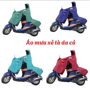 Áo mưa vải Dù cánh dơi / xẻ tà 1m2 - Loại Vải Tổ Ong Cao Cấp ( Bao 50 )