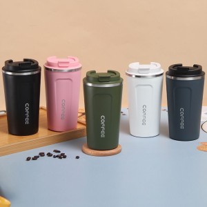 Bình inox Coffee 510ml có nắp chống đổ