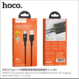 Cáp sạc tự ngắt 5a Hoco DMX14 usb ra typec
