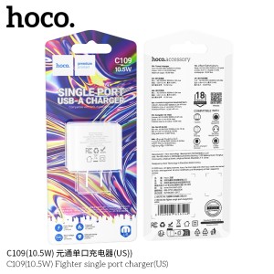 Cóc sạc 10.5w Hoco C109 cổng usb ( loại 10,5w )