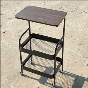Kệ gỗ + sắt để đồ 3 tầng B3QS