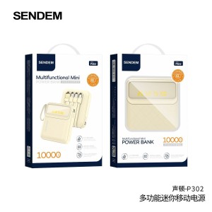 Pin sạc dự phòng Sendem P302 10000mah kèm dây ( T100, Full VAT )