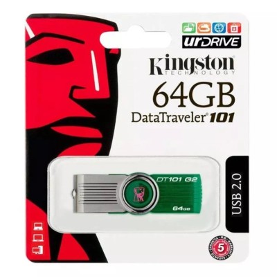 USB 64Gb Kingston nhựa - Xanh ngọc