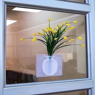 Lọ hoa dán lên tường silicone 3D