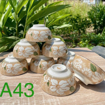 Bộ 10 chén 4D Hoa Đại A43 ( T12 )