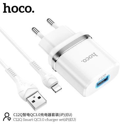 Bộ sạc Hoco C12Q cổng iphone