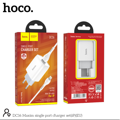 Bộ sạc Hoco DC36 cổng iphone