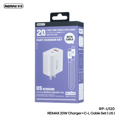 Bộ dây sạc + củ chính hãng 20w Remax U120 ( full vat )