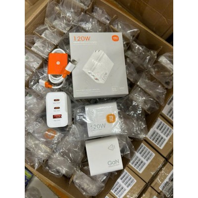 Bộ sạc Xiaomi 120w 1 cổng usb, 2 cổng typec xịn