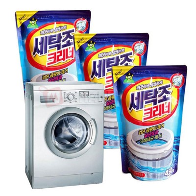 Bịch Bột tẩy vệ sinh lồng máy giặt Xanh Dương 450gr