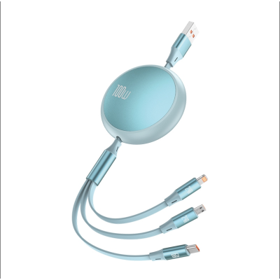 Cáp sạc SENDEM dây rút 3 đầu M20S ( T100 )