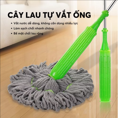 Cây lau nhà tự vắt thế hệ mới cán lau dài