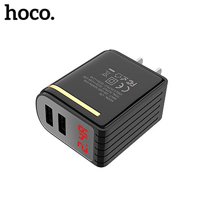 Cóc sạc Hoco C39 2 cổng USB có led