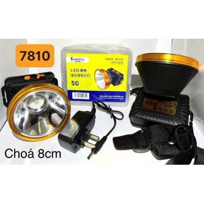 Đèn pin đội đầu ánh sáng vàng chóa 8cm mã 7810 ( T150 )