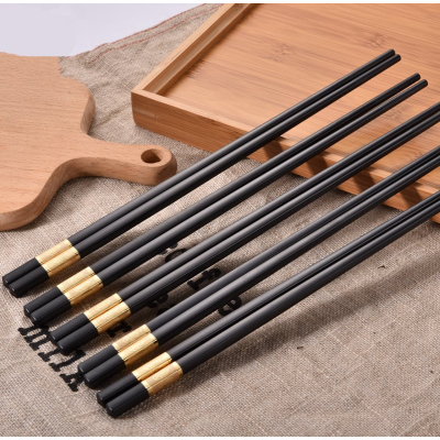 Bộ 10 đôi Đũa Vàng Hàn Quốc size Dài 24cm ( T100, full vat )