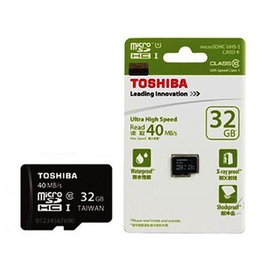 Thẻ nhớ 32Gb Toshiba 90Mb/s - Xanh