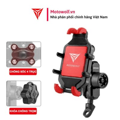 Giá đỡ kẹp xe máy inox cao cấp Motowolf MDL 2827