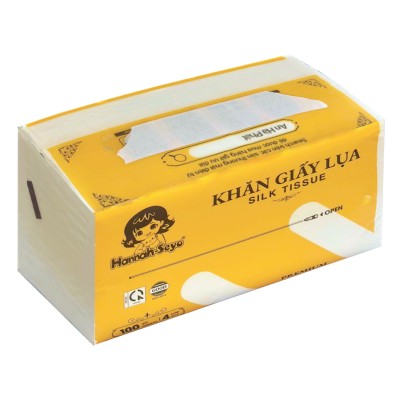Khăn giấy rút gói Hannah-Seyo 100 tờ Premium