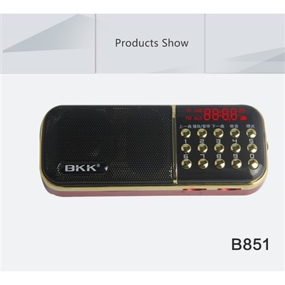 Loa đài FM BKK 851 dùng 2 pin sạc