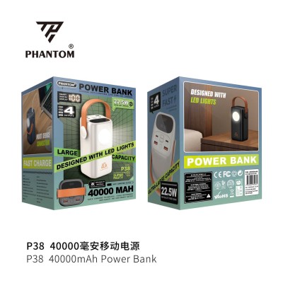Pin dự phòng Phantom P38 40.000mah