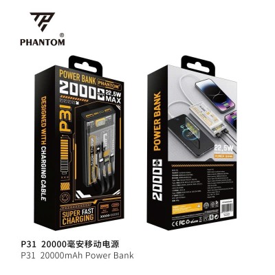 Pin dự phòng Phantom P31 20.000mah