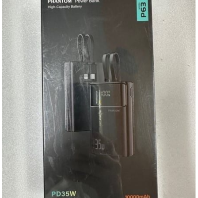 Pin dự phòng Phantom có led kèm dây 10000mah P63