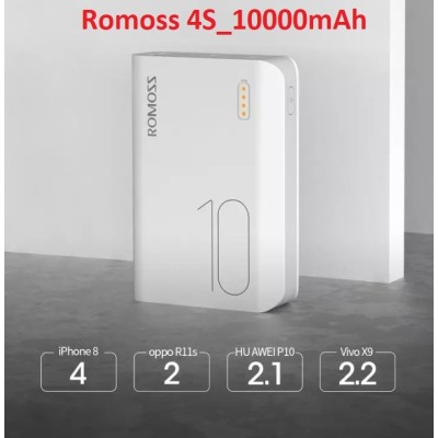 Pin dự phòng Romoss Sense 4S vuông- 10000mah
