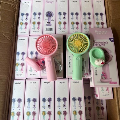 Quạt sạc mini Portable 400mAh có đế mã 871 ( T166, Full Vat )