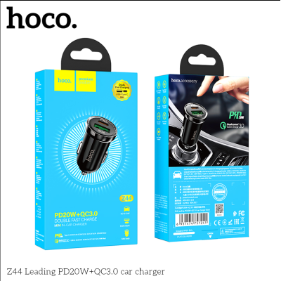 Sạc xe hơi 1 cổng usb, 1 typec Hoco Z44 ( T100 )