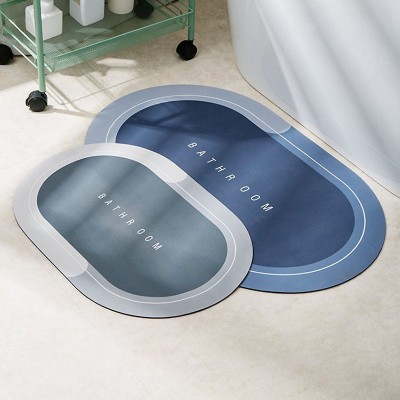 Thảm chùi chân siêu thấm nước silicone Oval