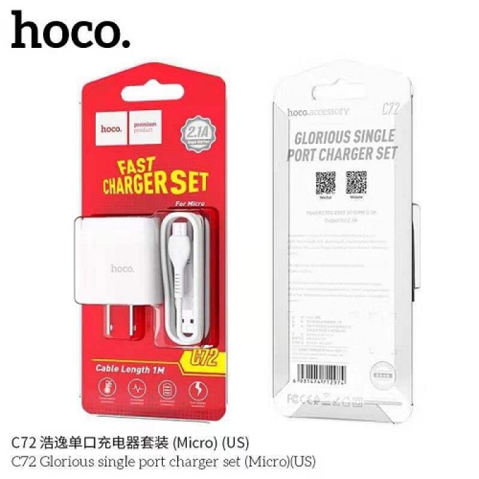 Bộ sạc Hoco C72 cổng SS