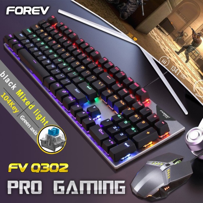 Bàn phím cơ chuyên game Forev Q302