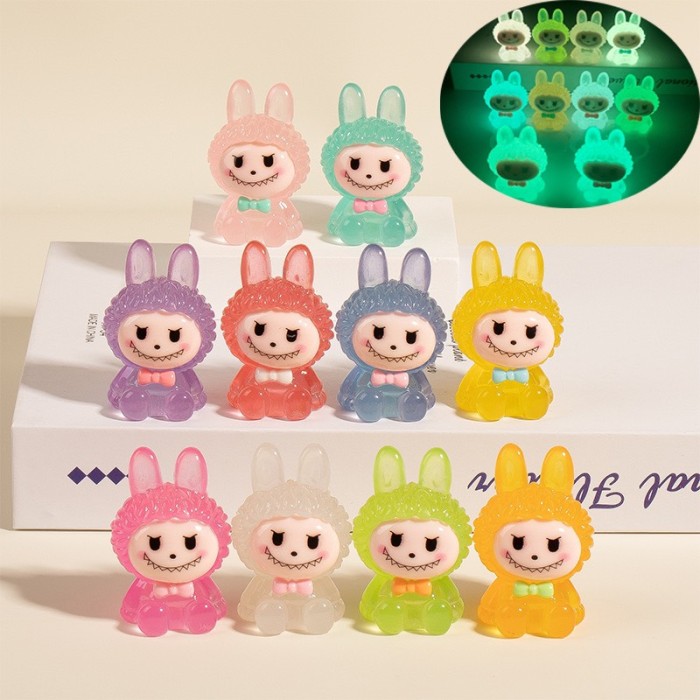 Bộ 10 túi mù charm labubu / trái cây / túi / kiki / cánh cụt /... size Lớn 3 - 3,5cm