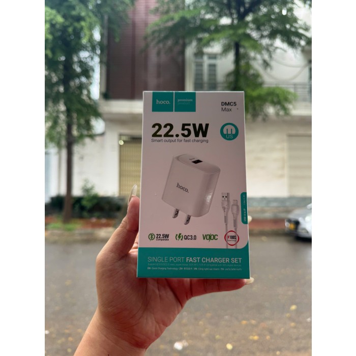 Bộ sạc 20W HOCO DMC5 Max USB ra iphone DMC5