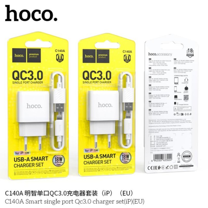Bộ sạc HOCO QC3.0 C140A Iphone