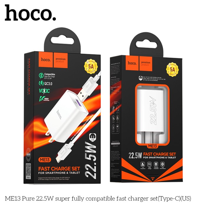 Bộ sạc nhanh 22.5w Hoco Me13 cổng Typec