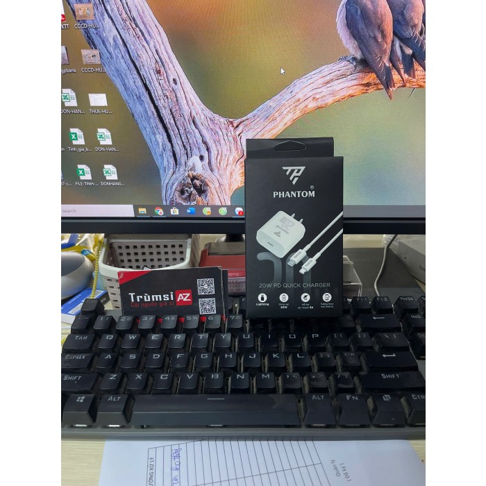Bộ sạc 20w Phantom PT5 typec ra iphone