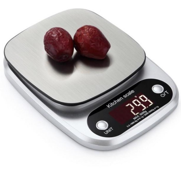 Cân tiểu ly điện tử inox tròn bầu Mã SH131 - Loại 3Kg