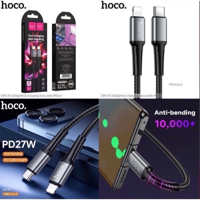 Cáp sạc Hoco DMX3 cổng typec ra iphone