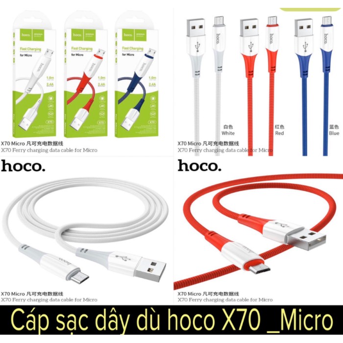 Cáp sạc Hoco X70 ss