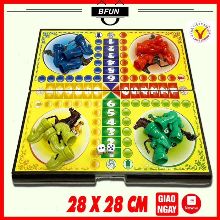 Bộ cờ Cá Ngựa bàn NHỰA 28X28CM