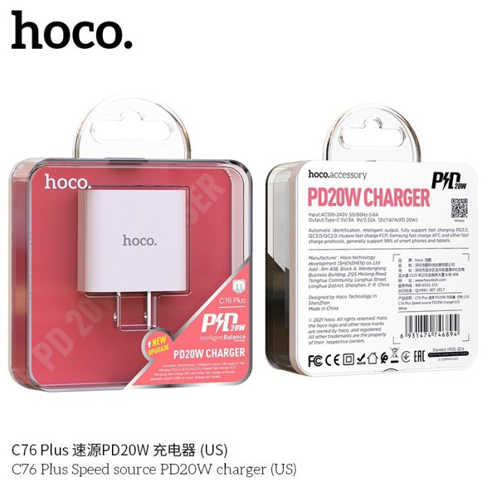 Cóc sạc nhanh 3.0 Hoco C76 Plus