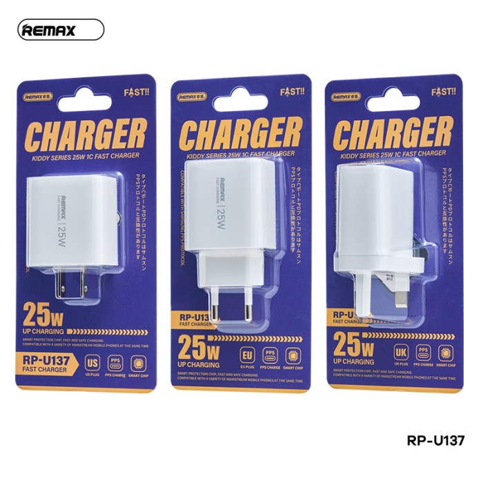 Cóc sạc chính hãng 25w Remax U137