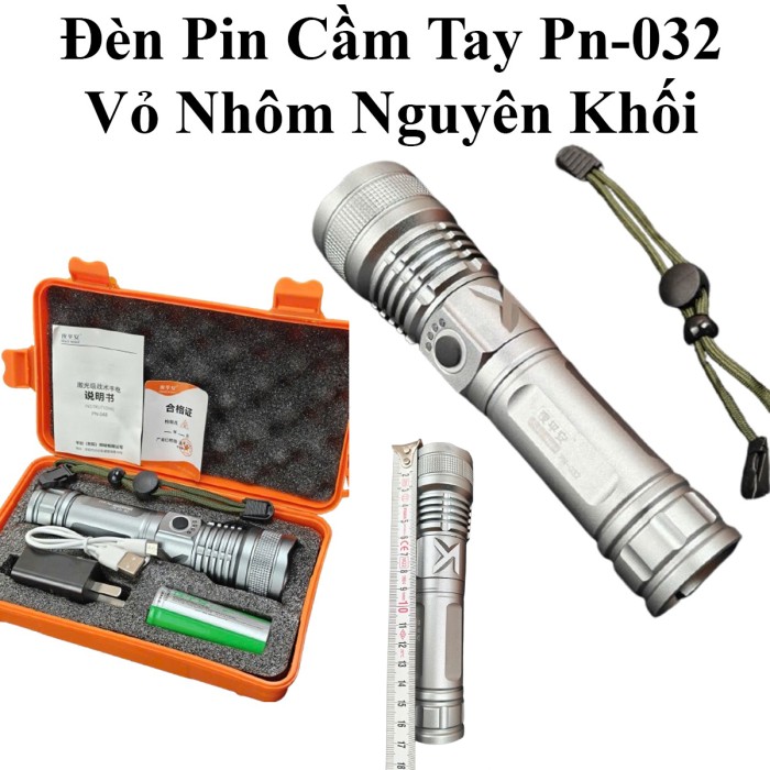 Đèn pin cao cấp hộp cam pin to Mã 032