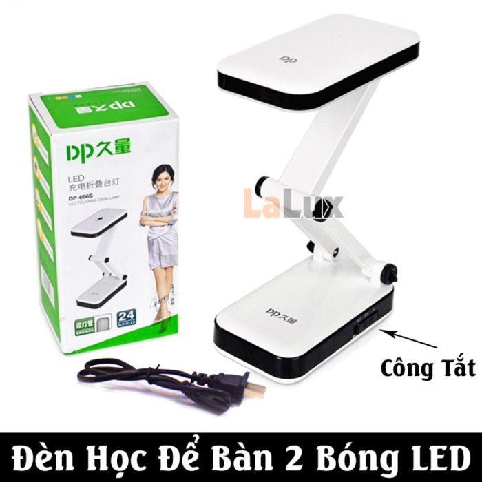 Đèn học gấp gọn 24 bóng D666