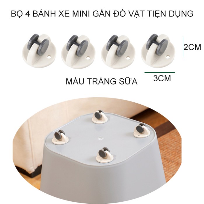 Combo 4 bánh xe di chuyển đồ vật