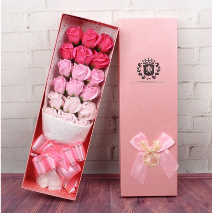 Hoa hồng 18 bông 3 màu / BÓ