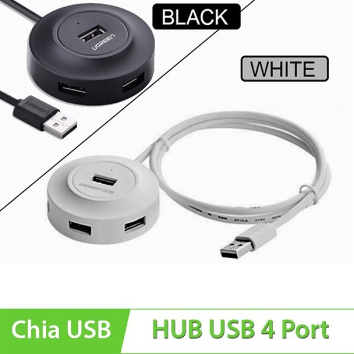 Hub 4 ổ usb Cảm Ứng có LED